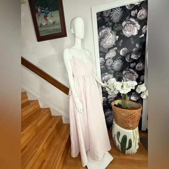 BHLDN Sachin & Babi Hadley V-Neck Back-Bow Empire Gown/ Size 4 - Picture 6 of 10